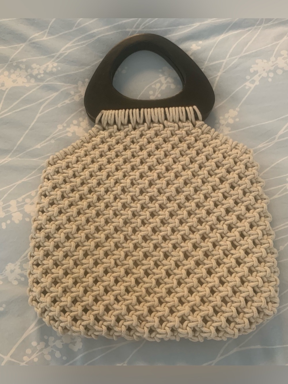 Straw Studios Macrame Handbag